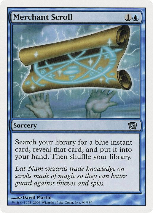 Merchant Scroll in the group Magic the Gathering / Types / Colors / Blue at Proxyprinters.com (68491)