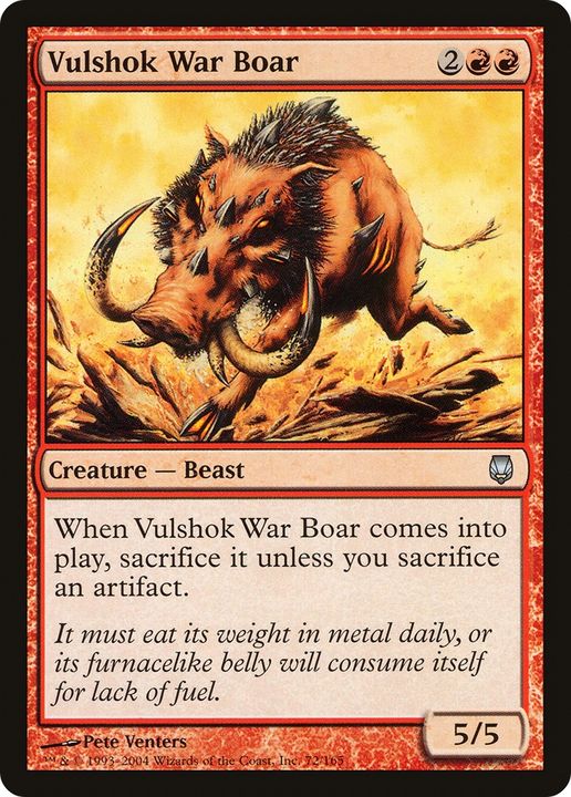 Vulshok War Boar in the group Magic the Gathering / Types / Colors / Red at Proxyprinters.com (68520)