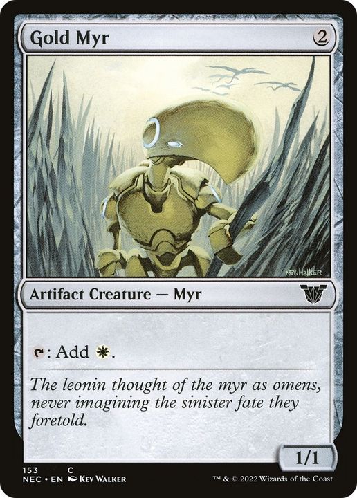 Gold Myr in the group Magic the Gathering / Types / Colors / Colorless at Proxyprinters.com (6853)