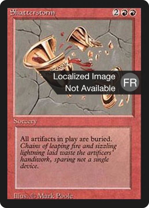 Shatterstorm in the group Magic the Gathering / Types / Colors / Red at Proxyprinters.com (68546)