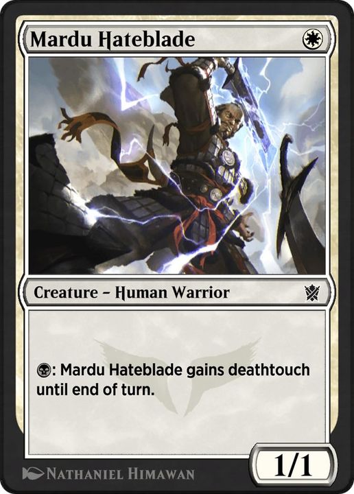 Mardu Hateblade in the group Magic the Gathering / Types / Creatures / Warrior at Proxyprinters.com (6856)