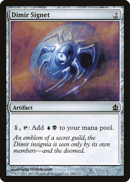 Dimir Signet in the group Magic the Gathering / Types / Artifacts / Artifact at Proxyprinters.com (68580)