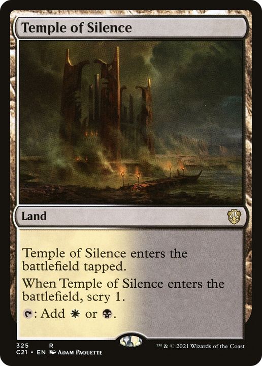 Temple of Silence in the group Magic the Gathering / Sets / Commander 2021 at Proxyprinters.com (68597)