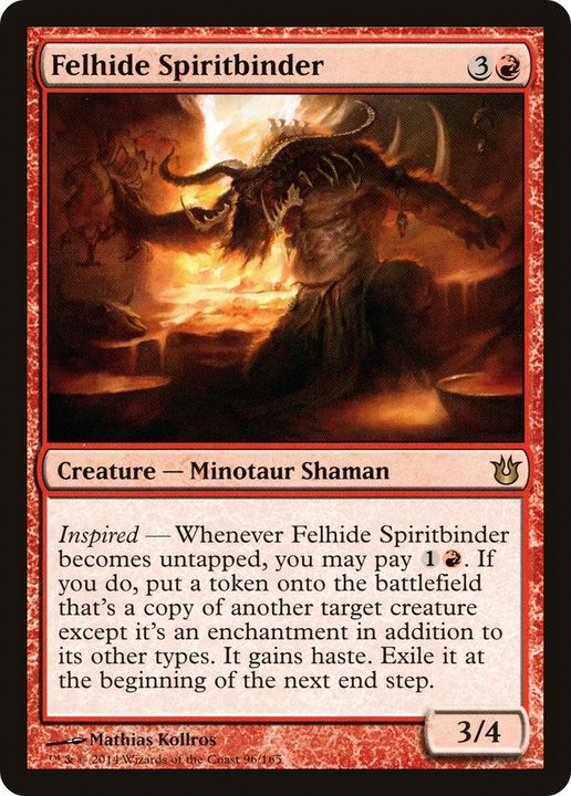 Felhide Spiritbinder in the group Magic the Gathering / Types / Colors / Red at Proxyprinters.com (68626)