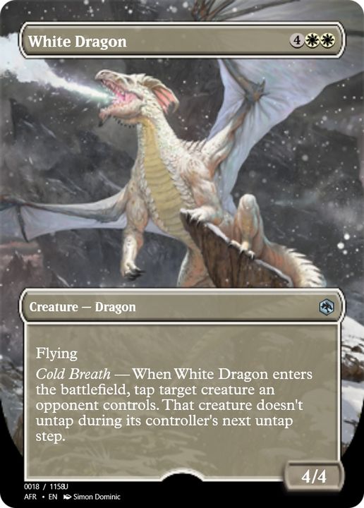 White Dragon in the group Magic the Gathering / Types / Colors / White at Proxyprinters.com (68649)