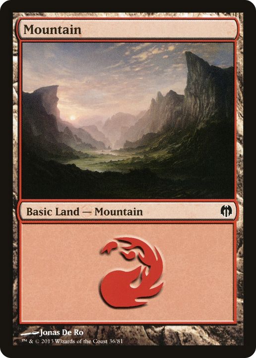 Mountain in the group Magic the Gathering / Sets / Duel Decks: Heroes vs. Monsters at Proxyprinters.com (68654)