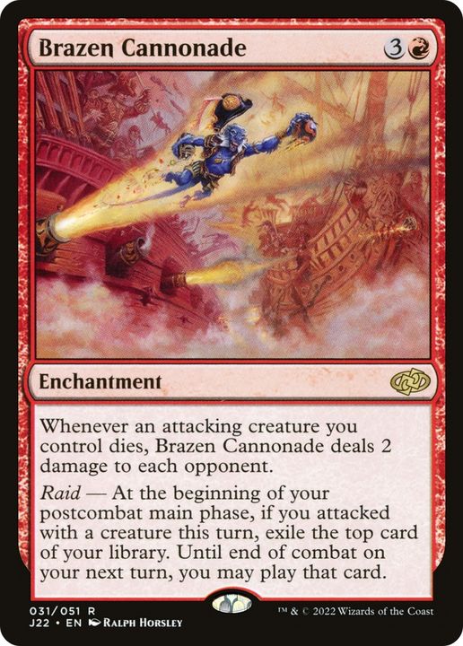 Brazen Cannonade in the group Magic the Gathering / Sets / Jumpstart 2022 at Proxyprinters.com (68656)