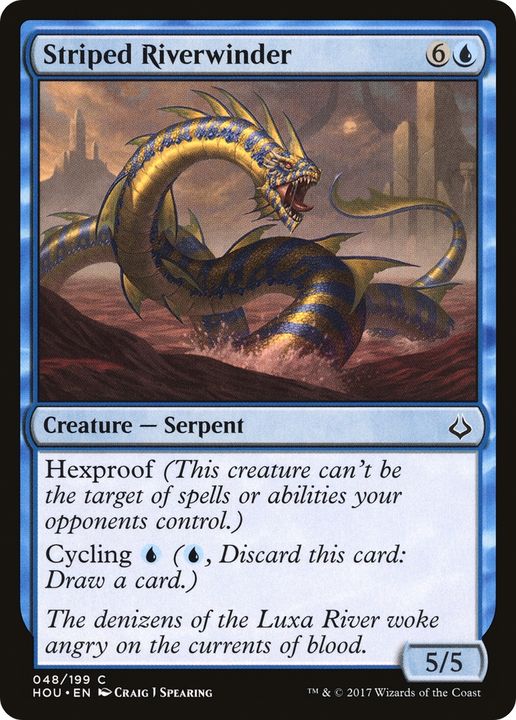 Striped Riverwinder in the group Magic the Gathering / Types / Colors / Blue at Proxyprinters.com (68711)