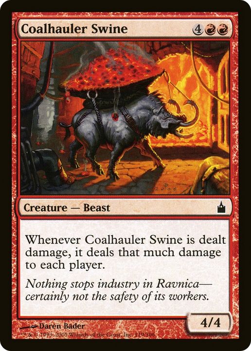 Coalhauler Swine in the group Magic the Gathering / Types / Colors / Red at Proxyprinters.com (68730)