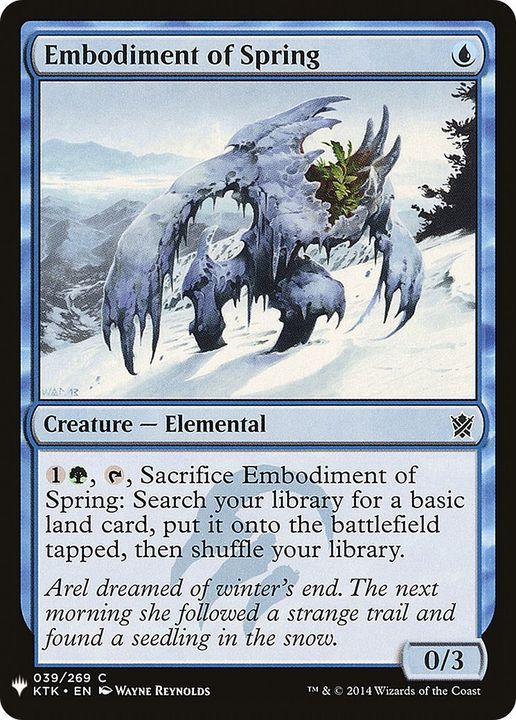 Embodiment of Spring in the group Magic the Gathering / Types / Colors / Blue at Proxyprinters.com (6876)