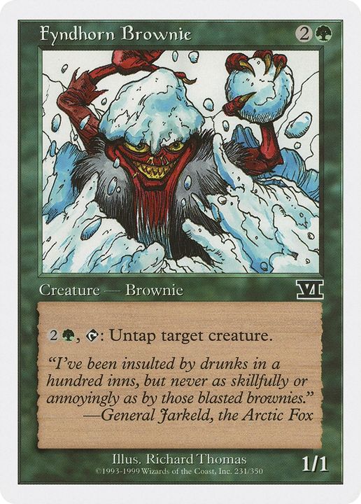 Fyndhorn Brownie in the group Magic the Gathering / Types / Colors / Green at Proxyprinters.com (68778)