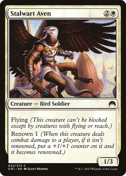 Stalwart Aven in the group Magic the Gathering / Types / Colors / White at Proxyprinters.com (68828)