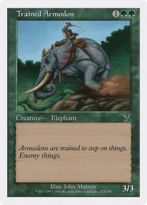 Trained Armodon in the group Magic the Gathering / Types / Colors / Green at Proxyprinters.com (68888)