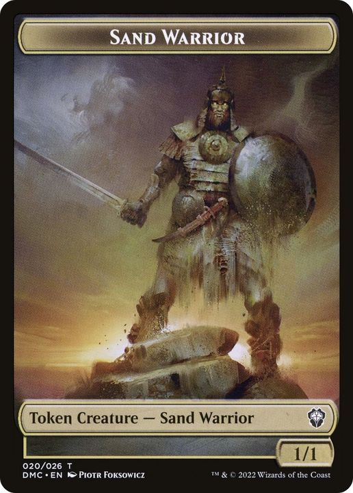 Sand Warrior in the group Magic the Gathering / Types / Colors / Multicolors / G, R, W at Proxyprinters.com (6890)