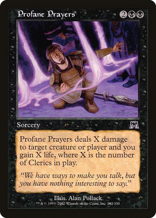 Profane Prayers in the group Magic the Gathering / Types / Colors / Black at Proxyprinters.com (68902)