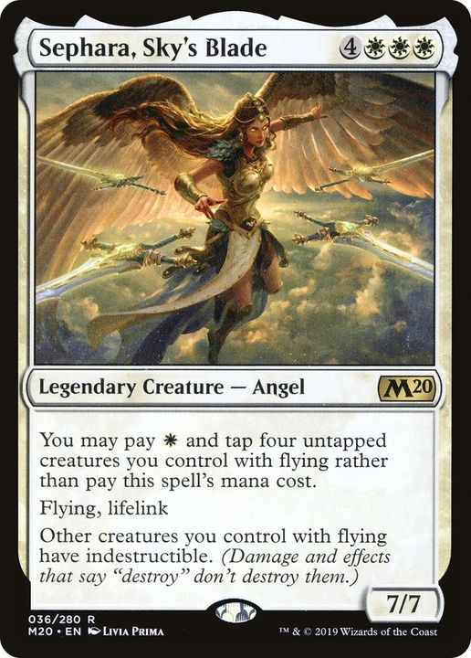 Sephara, Sky's Blade in the group Magic the Gathering / Types / Colors / White at Proxyprinters.com (68931)