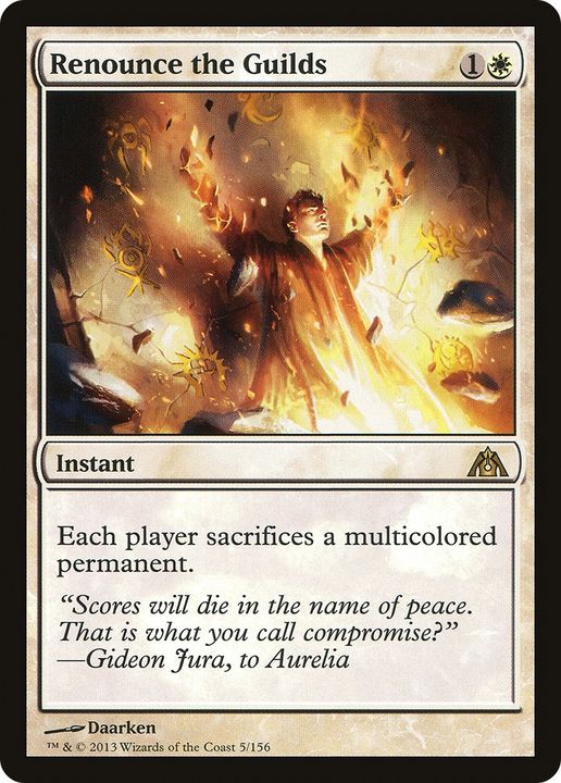 Renounce the Guilds in the group Magic the Gathering / Types / Colors / White at Proxyprinters.com (68938)