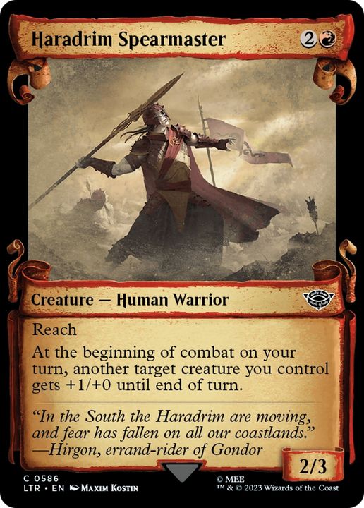 Haradrim Spearmaster in the group Magic the Gathering / Sets / The Lord of the Rings: Tales of Middle-earth at Proxyprinters.com (68950)