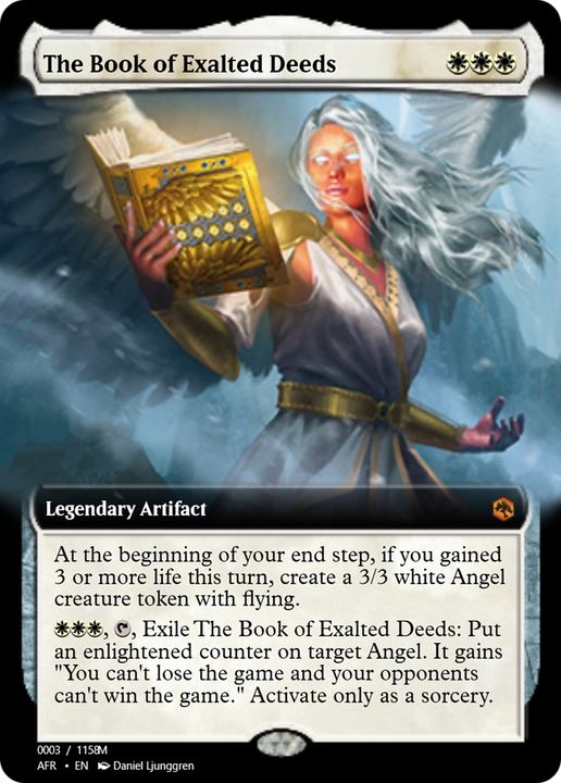 The Book of Exalted Deeds in the group Magic the Gathering / Types / Artifacts / Legendary Artifact at Proxyprinters.com (68956)