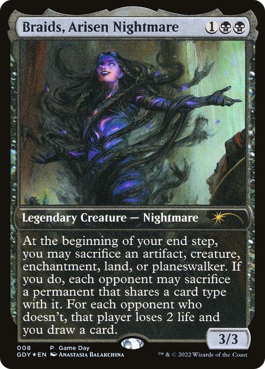 Braids, Arisen Nightmare in the group Magic the Gathering / Types / Colors / Black at Proxyprinters.com (68974)