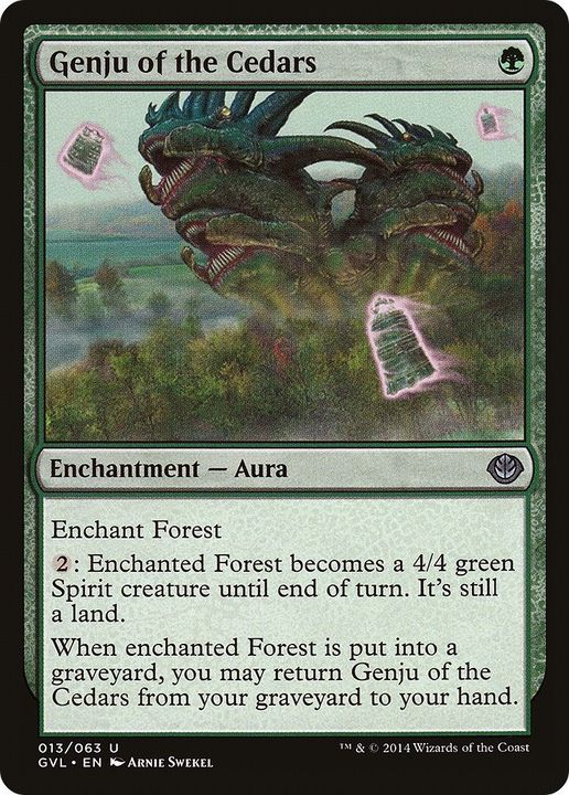 Genju of the Cedars in the group Magic the Gathering / Types / Colors / Green at Proxyprinters.com (6900)