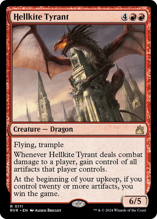 Hellkite Tyrant in the group Magic the Gathering / Types / Colors / Red at Proxyprinters.com (69086)