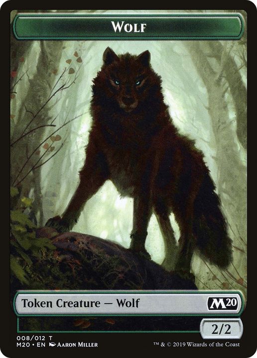 Wolf in the group Magic the Gathering / Sets / Core Set 2020 Tokens at Proxyprinters.com (69088)