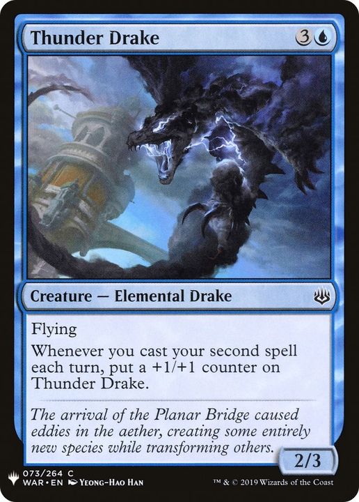 Thunder Drake in the group Magic the Gathering / Types / Colors / Blue at Proxyprinters.com (6914)