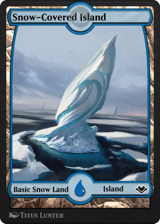 Snow-Covered Island in the group Magic the Gathering / Types / Land / Island at Proxyprinters.com (69187)