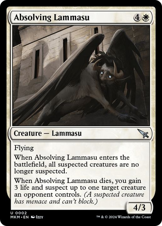 Absolving Lammasu in the group Magic the Gathering / Sets / Murders at Karlov Manor at Proxyprinters.com (69240)