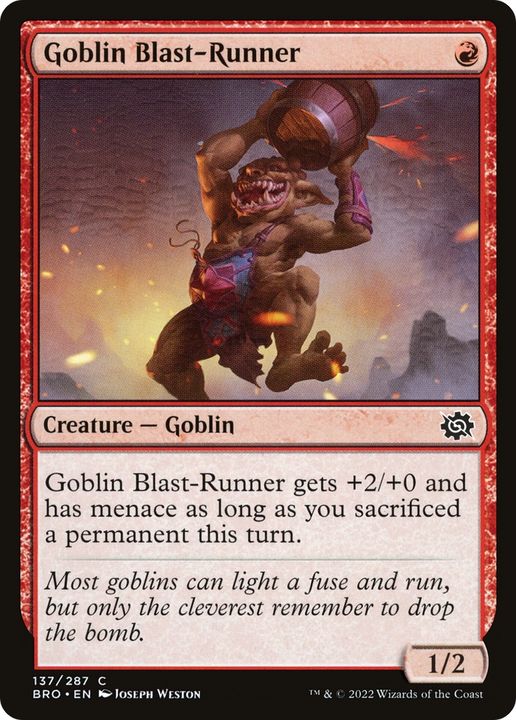 Goblin Blast-Runner in the group Magic the Gathering / Types / Creatures / Goblin at Proxyprinters.com (69253)