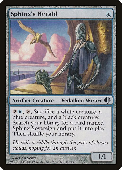 Sphinx's Herald in the group Magic the Gathering / Sets / Shards of Alara at Proxyprinters.com (69268)