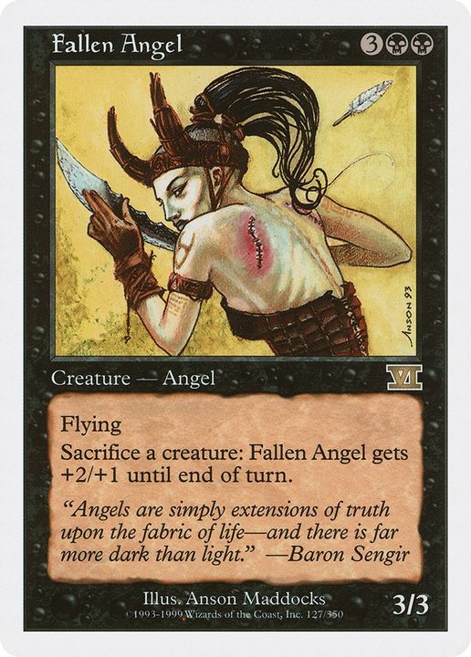 Fallen Angel in the group Magic the Gathering / Types / Colors / Black at Proxyprinters.com (69273)