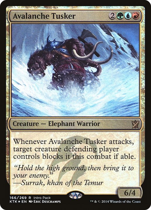 Avalanche Tusker in the group Magic the Gathering / Types / Colors / Multicolors / G, R, U at Proxyprinters.com (69290)