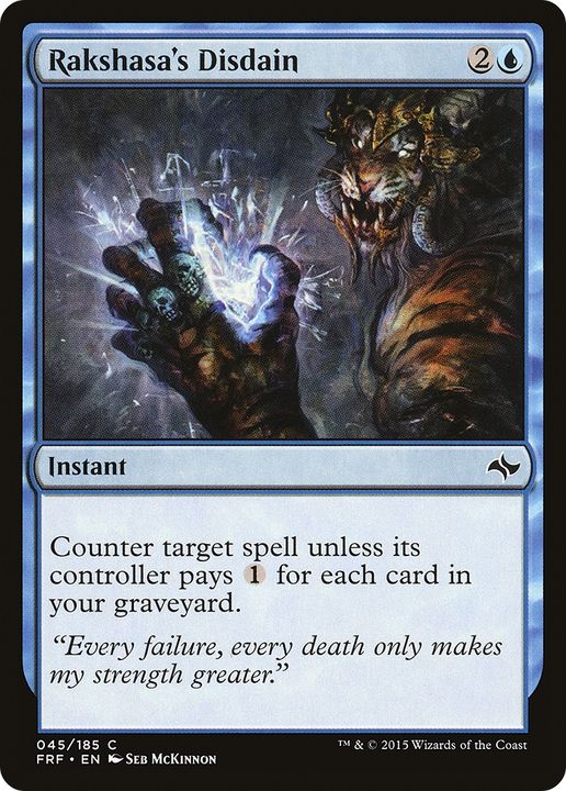 Rakshasa's Disdain in the group Magic the Gathering / Types / Colors / Blue at Proxyprinters.com (69313)