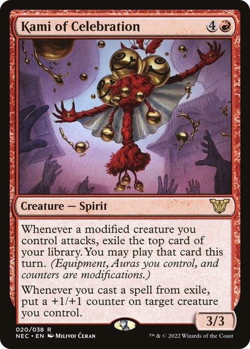 Kami of Celebration in the group Magic the Gathering / Types / Colors / Red at Proxyprinters.com (69325)