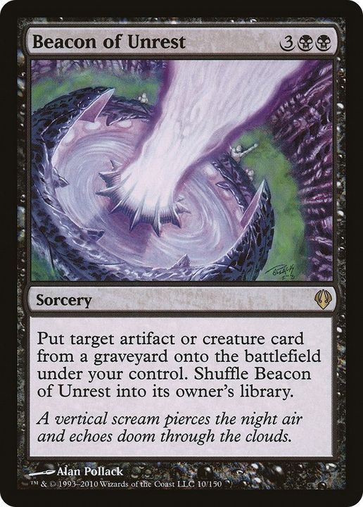 Beacon of Unrest in the group Magic the Gathering / Types / Colors / Black at Proxyprinters.com (6936)