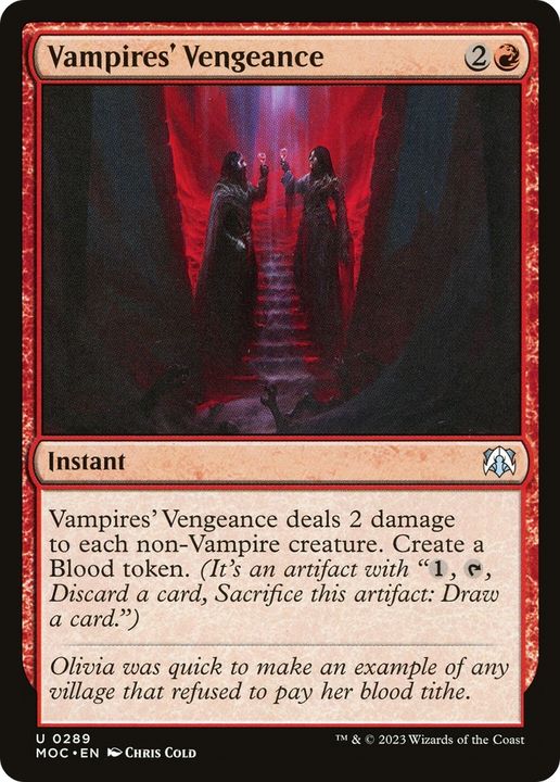 Vampires' Vengeance in the group Magic the Gathering / Types / Colors / Red at Proxyprinters.com (69389)