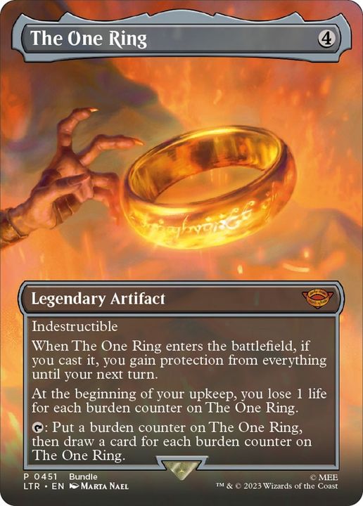 The One Ring in the group Magic the Gathering / Sets / The Lord of the Rings: Tales of Middle-earth at Proxyprinters.com (6939)