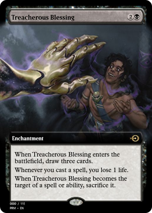 Treacherous Blessing in the group Magic the Gathering / Types / Enchantment / Enchantment at Proxyprinters.com (69409)