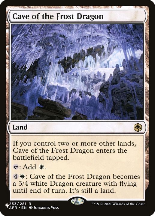 Cave of the Frost Dragon in the group Magic the Gathering / Sets / The List at Proxyprinters.com (69416)