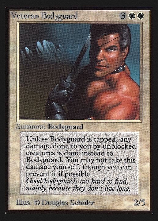 Veteran Bodyguard in the group Magic the Gathering / Types / Creatures / Human at Proxyprinters.com (69431)