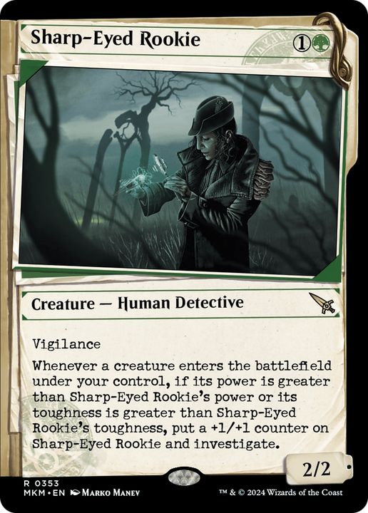 Sharp-Eyed Rookie in the group Magic the Gathering / Sets / Murders at Karlov Manor at Proxyprinters.com (69539)