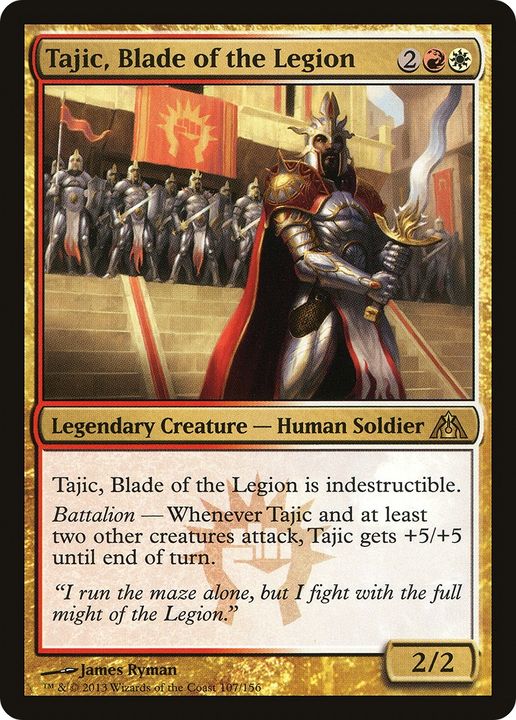 Tajic, Blade of the Legion in the group Magic the Gathering / Types / Colors / Multicolors / R, W at Proxyprinters.com (69602)