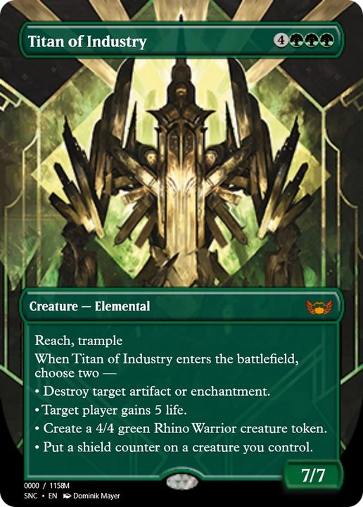 Titan of Industry in the group Magic the Gathering / Types / Colors / Green at Proxyprinters.com (69632)