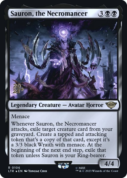 Sauron, the Necromancer in the group Magic the Gathering / Types / Colors / Black at Proxyprinters.com (69644)