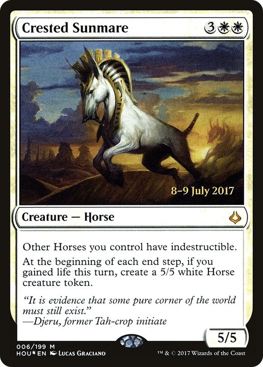 Crested Sunmare in the group Magic the Gathering / Types / Colors / White at Proxyprinters.com (69670)