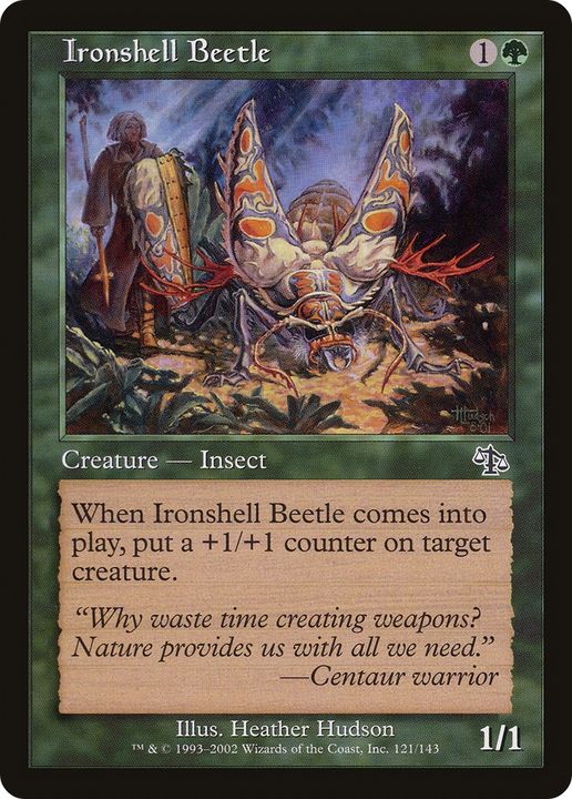 Ironshell Beetle in the group Magic the Gathering / Types / Colors / Green at Proxyprinters.com (69683)