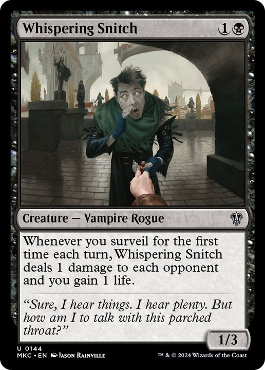 Whispering Snitch in the group Magic the Gathering / Types / Colors / Black at Proxyprinters.com (69699)