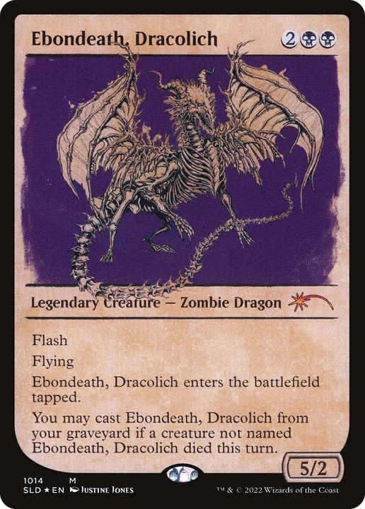 Ebondeath, Dracolich in the group Magic the Gathering / Types / Creatures / Zombie at Proxyprinters.com (69715)